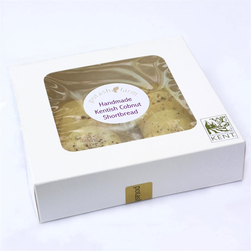 Handmade Kentish Cobnut Shortbread Box of 10